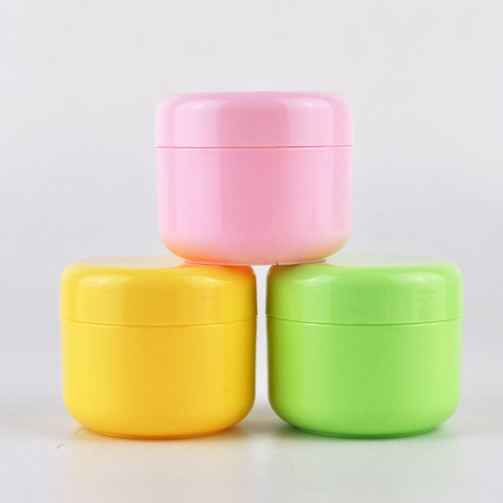 10g 20g 30g 50g 100g 150g 200g 250g white round plastic containers empty plastic cosmetic jars for hair cream