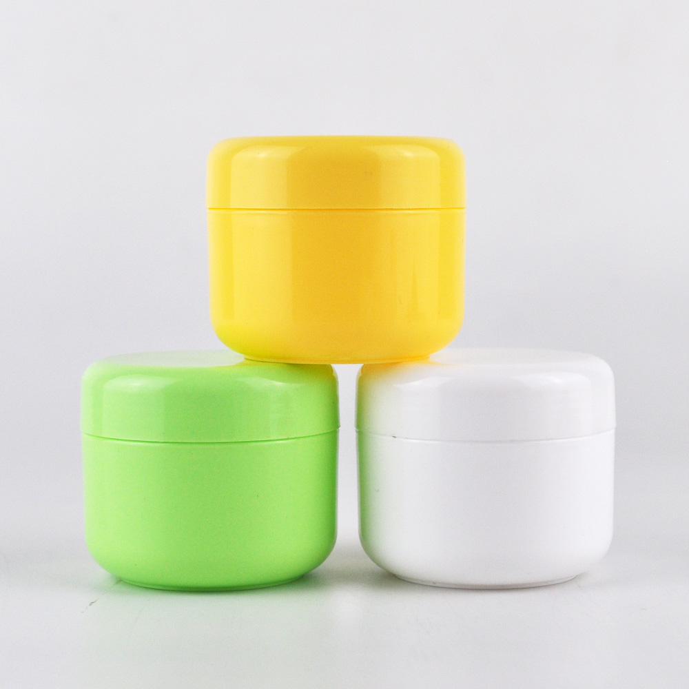 10g 20g 30g 50g 100g 150g 200g 250g white round plastic containers empty plastic cosmetic jars for hair cream