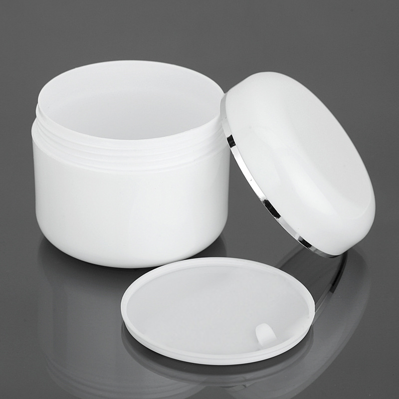 10g 20g 30g 50g 100g 150g 250g Empty single Wall White Round Cream Jars Plastic Containers with Dome Lid