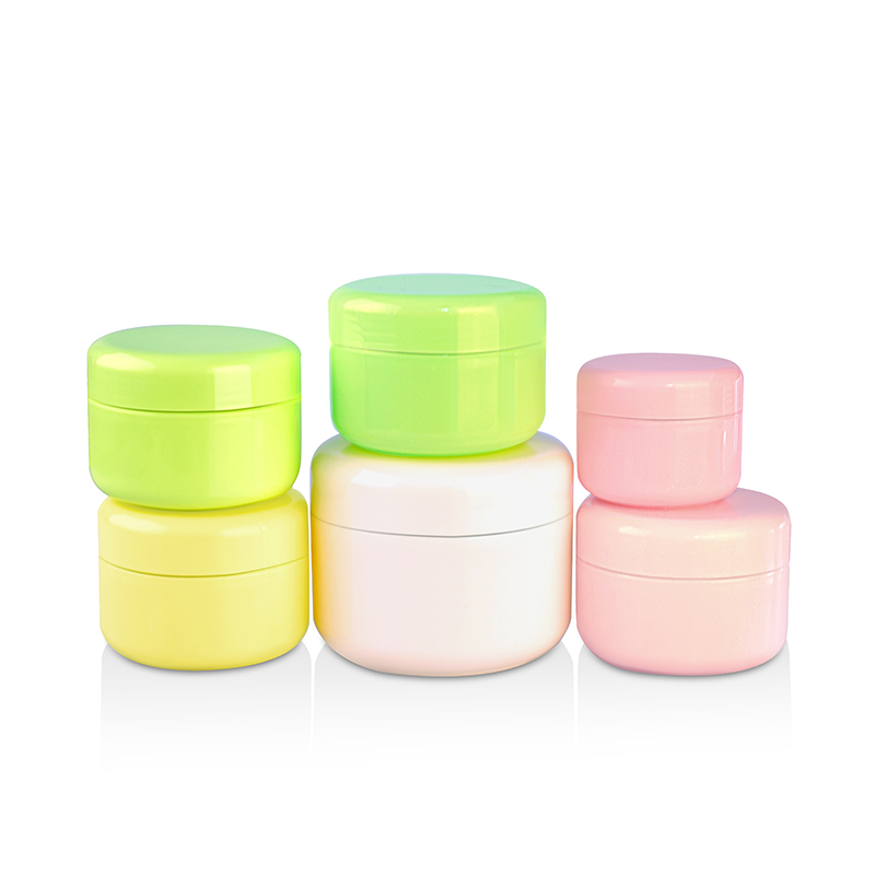 10g 20g 30g 50g 100g 150g 250g clear white yellow pink green cosmetic Plastic cream jar with screw lid gasket