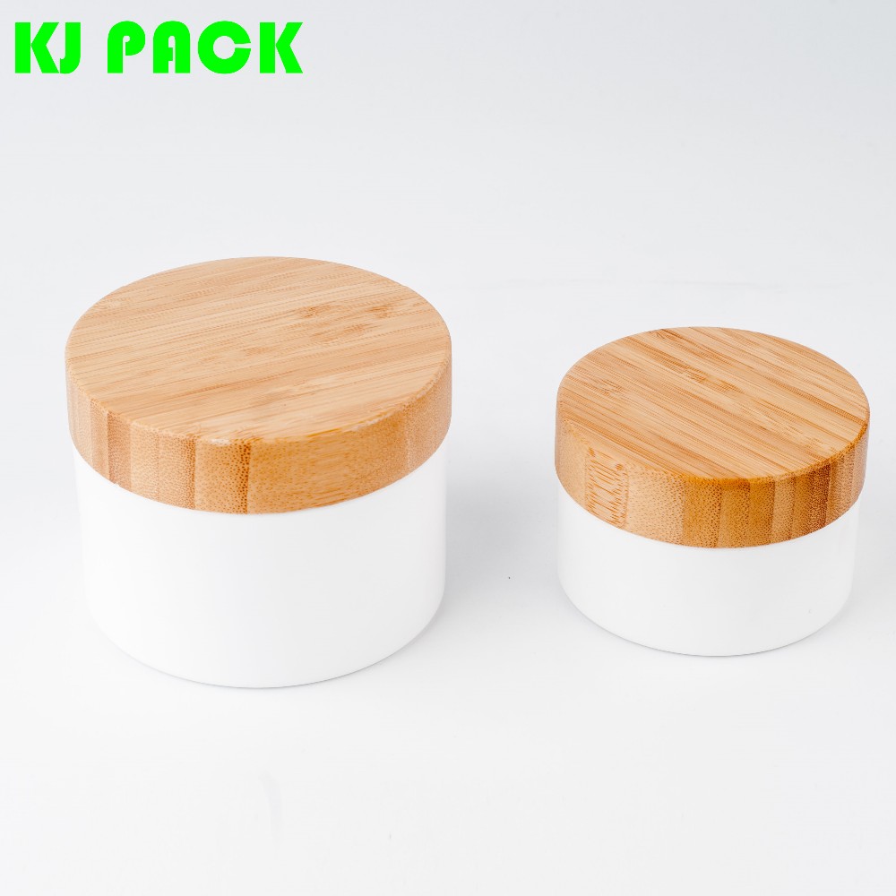 10g 20g 30g 50g 100g Bamboo Lid and Inner Liners Empty Straight Sided Cream Jars Vials Pots Makeup Container