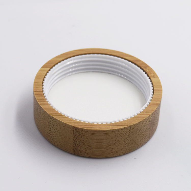 10g 20g 30g 50g 100g luxury cosmetic bottle clear round acrylic cosmetic jars and bottle set with bamboo lid