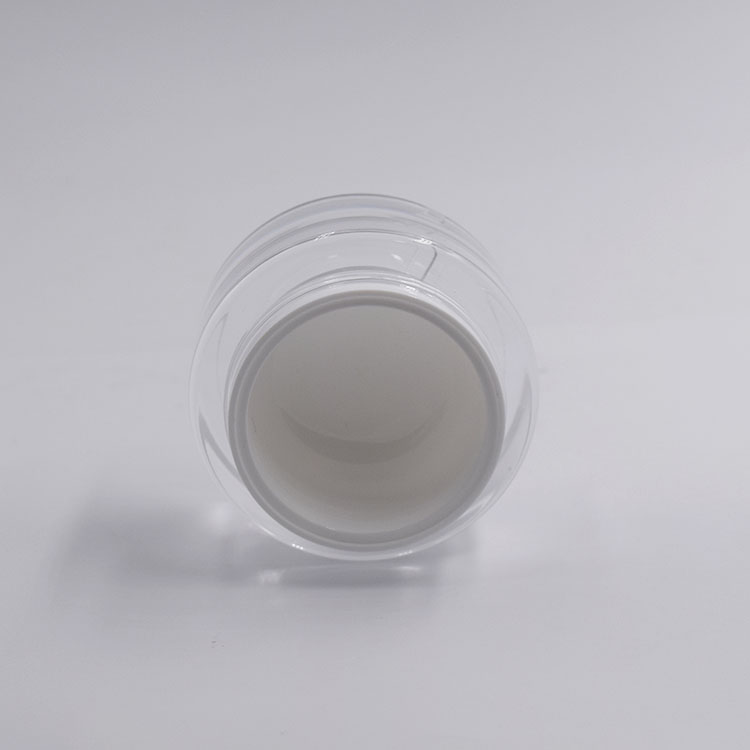 10g 20g 30g 50g 100g luxury cosmetic bottle clear round acrylic cosmetic jars and bottle set with bamboo lid