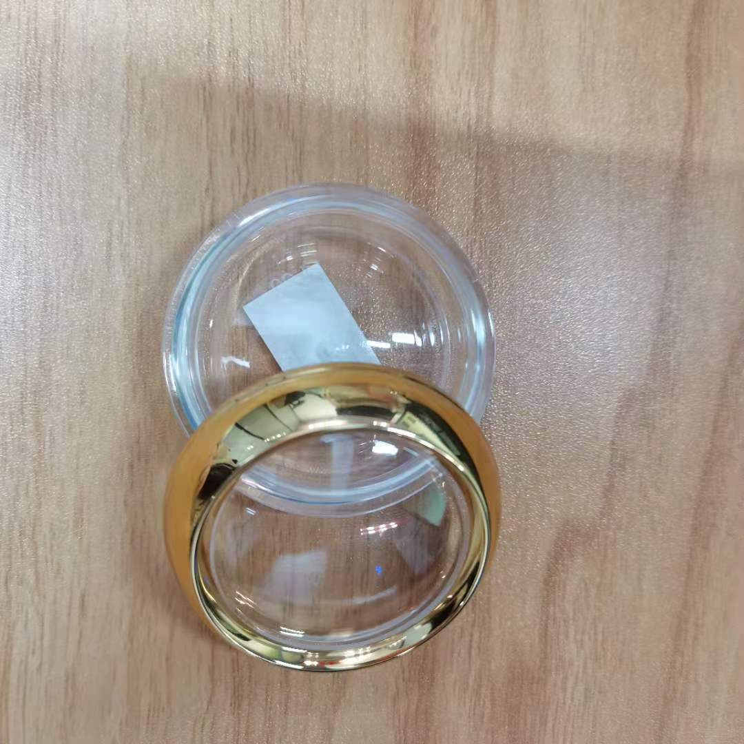 10g 20g 30g 50g cream jar PS plastic cylindrical container empty cosmetic jar with gold lids