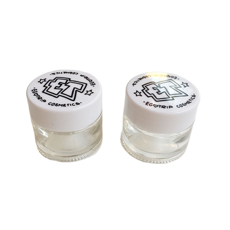 10g 20g 30g Airtight clear glass cosmetic jar for cream packing