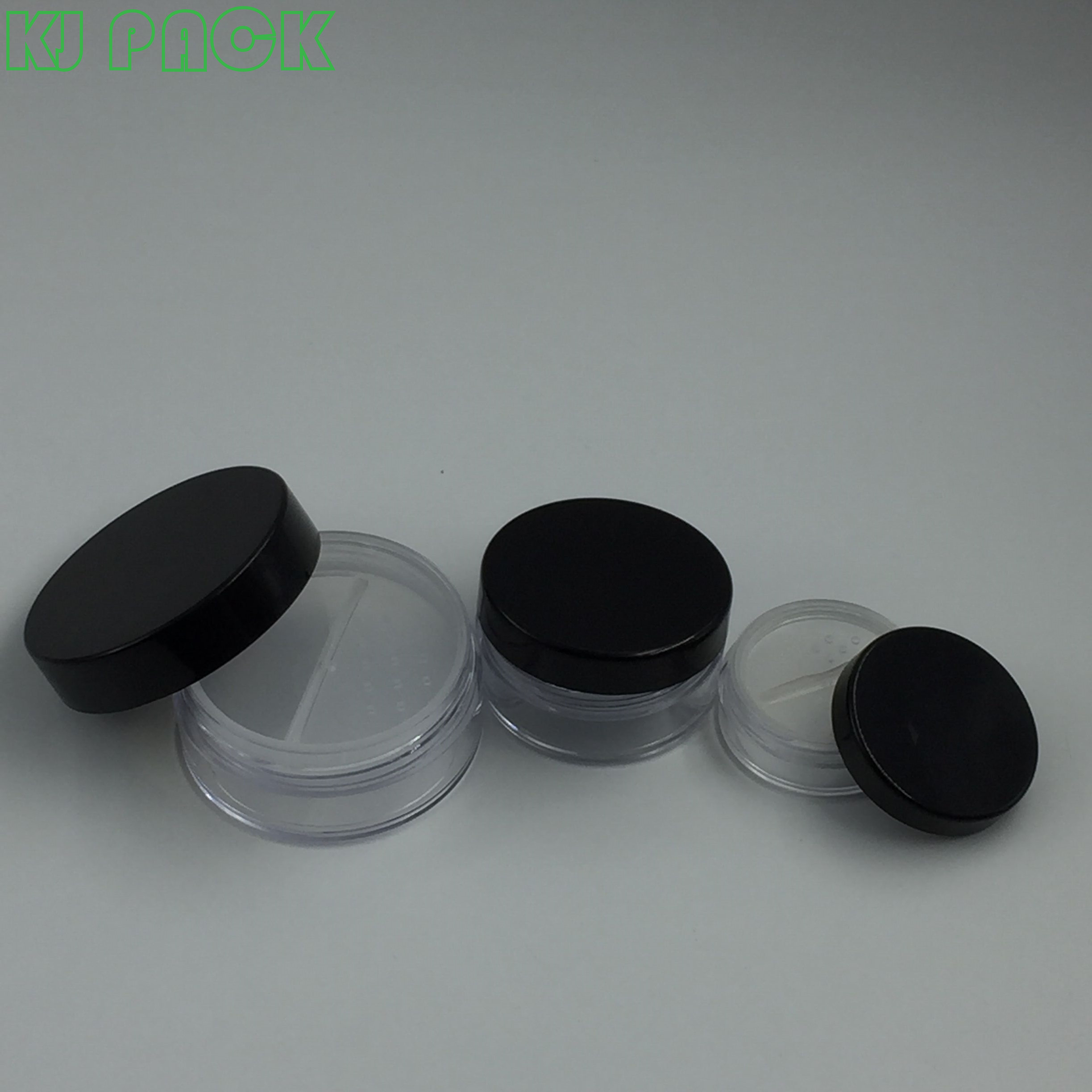 10g 20g 30g Loose Powder Jar With Rotating Lockable Sifter Lids