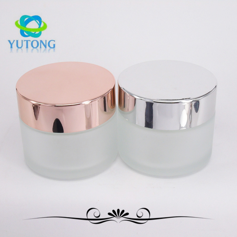 10g 20g 30g empty glass makeup jar pot travel size face cream /lotion /cosmetic container with inner lid