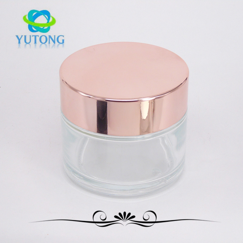 10g 20g 30g empty glass makeup jar pot travel size face cream /lotion /cosmetic container with inner lid