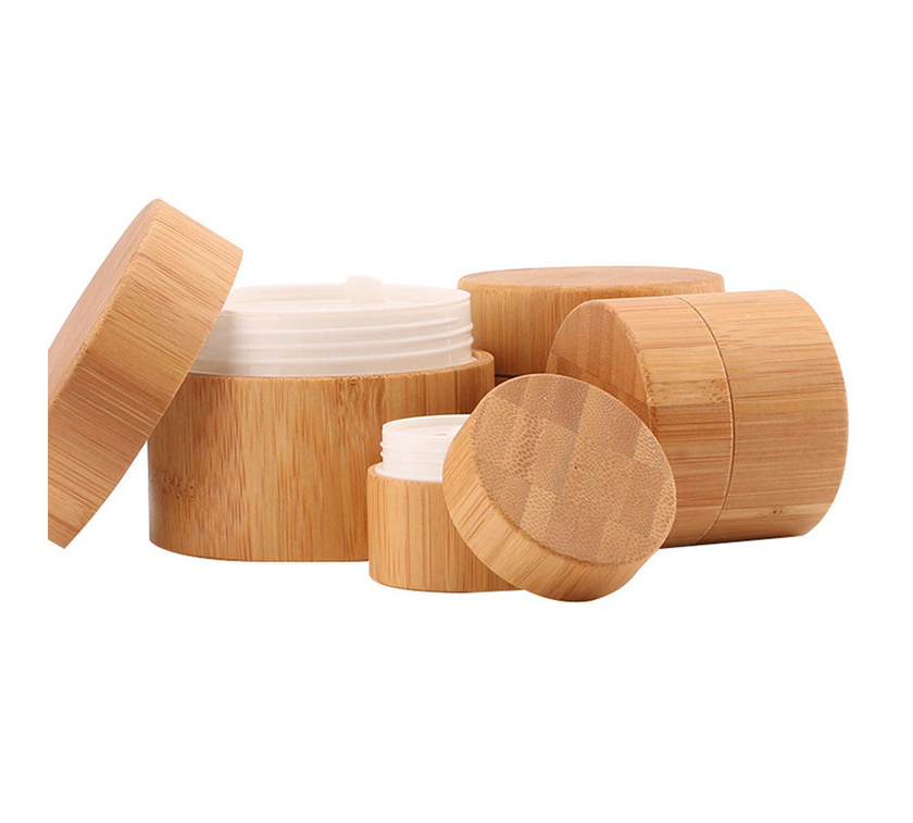 10g/20g/50g/100g/150g bamboo cosmetic packaging natural bamboo cosmetic jars with lids