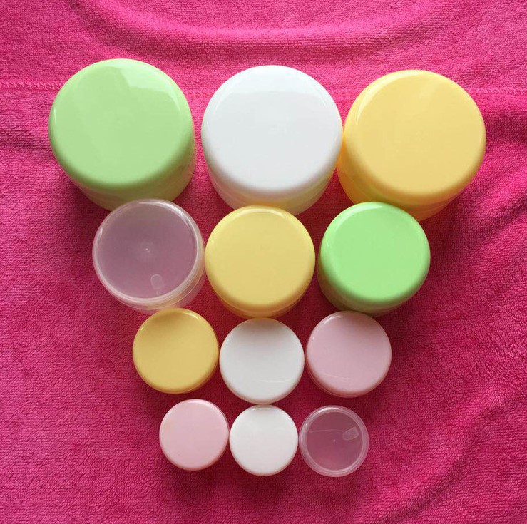 10g 20g 50g 100g Plastic Cosmetic empty Jar Round Shape Plastic Cosmetic Container Pp Plastic Cream Jar