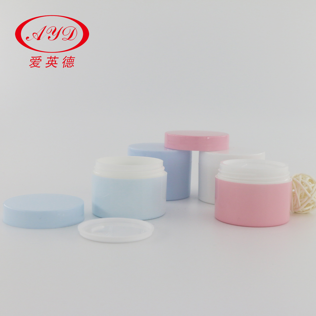 10g 20g Macaron Color Plastic Cosmetic Empty Container Single Thick Wall Jar Sample Packing Jars