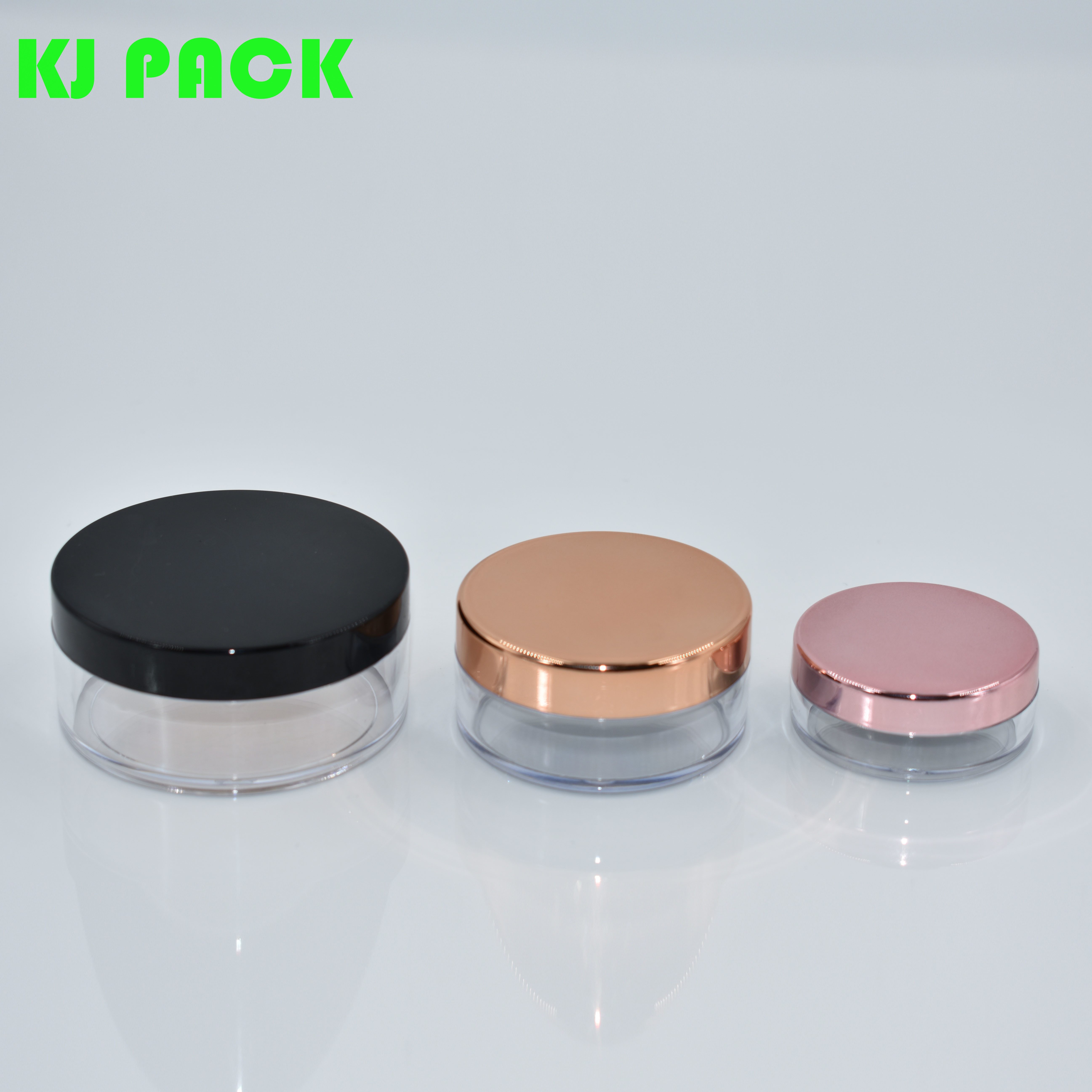 10g 20g Plastic Makeup Powder Case Containers, Face Loose Powder Cosmetic Container