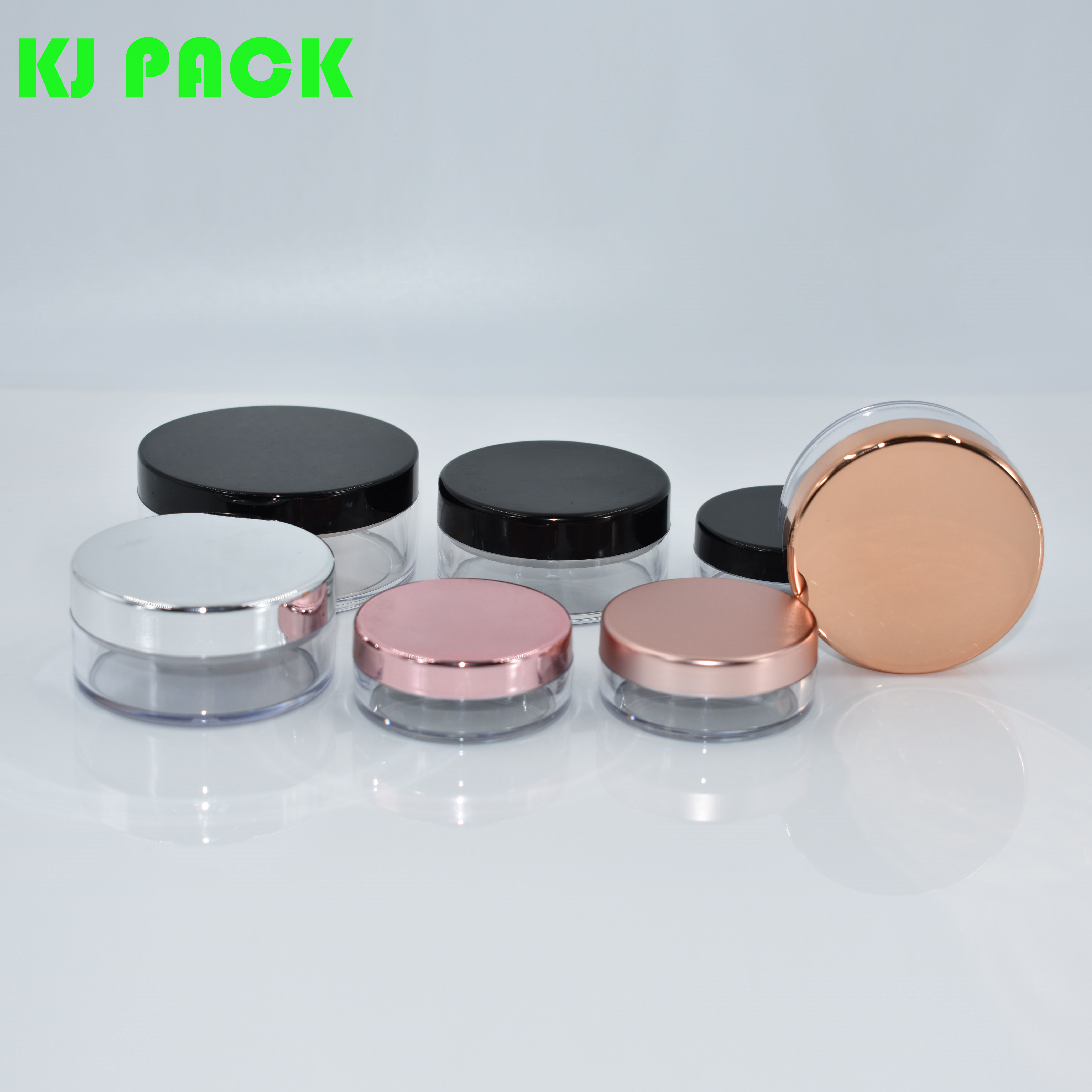 10g 20g Plastic Makeup Powder Case Containers, Face Loose Powder Cosmetic Container