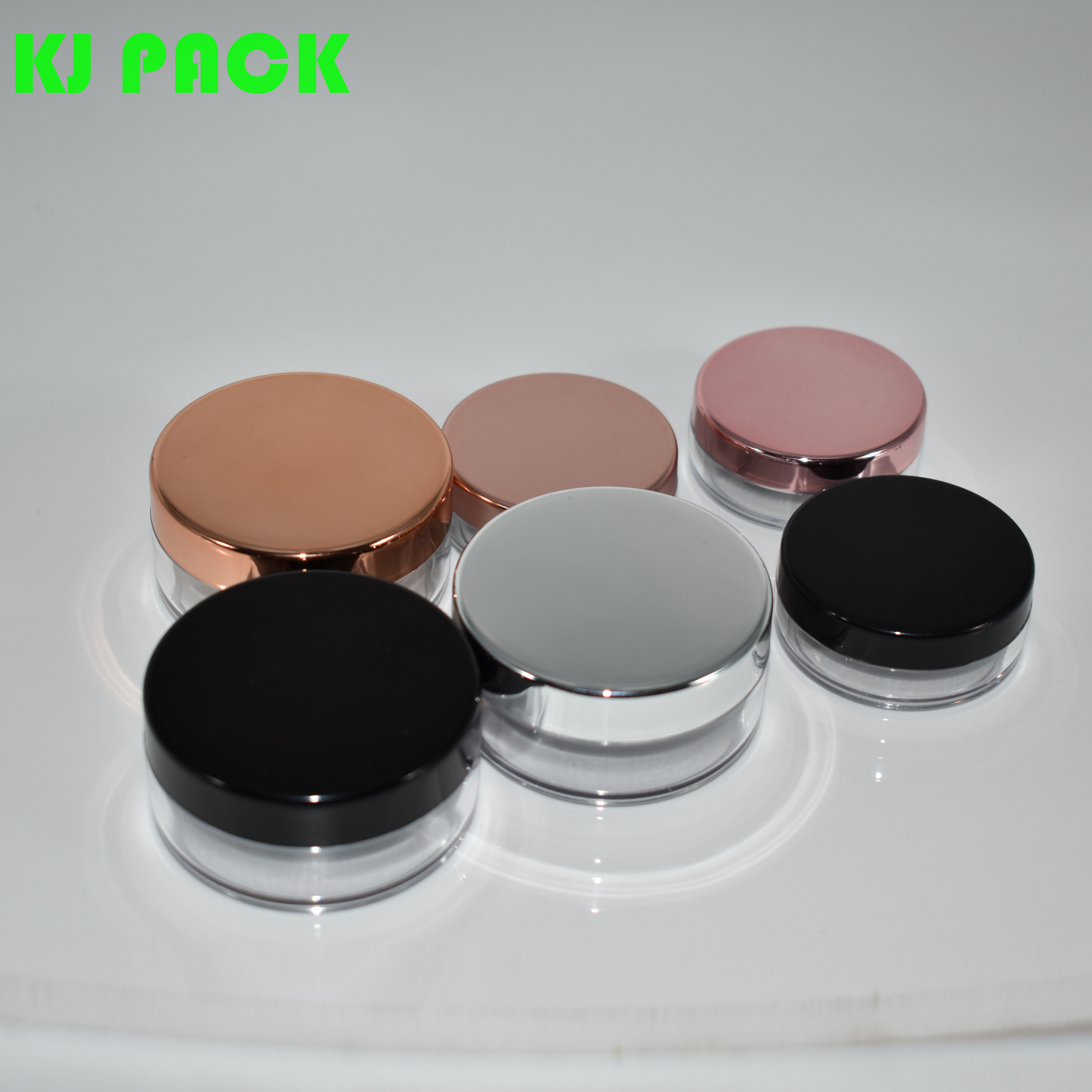 10g 20g Plastic Makeup Powder Case Containers, Face Loose Powder Cosmetic Container