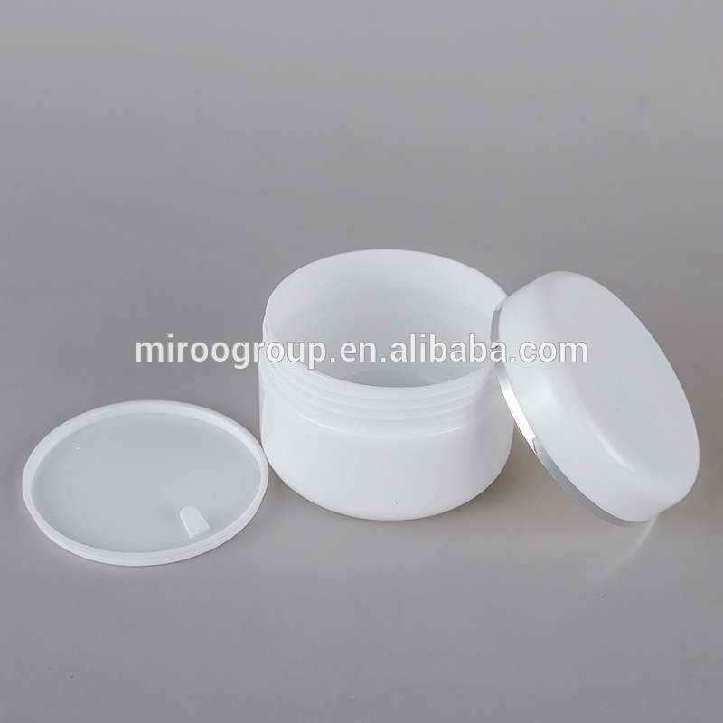10g 20g White Empty Plastic Cosmetic Containers With Round Lid For Face Cream DIY Body Scrub Lotion Storage Jar Pot Case