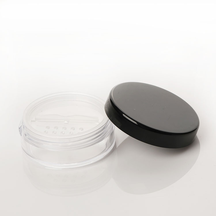 10g 20g cosmetic loose powder sifter powder jar plastic rotating sifter jar