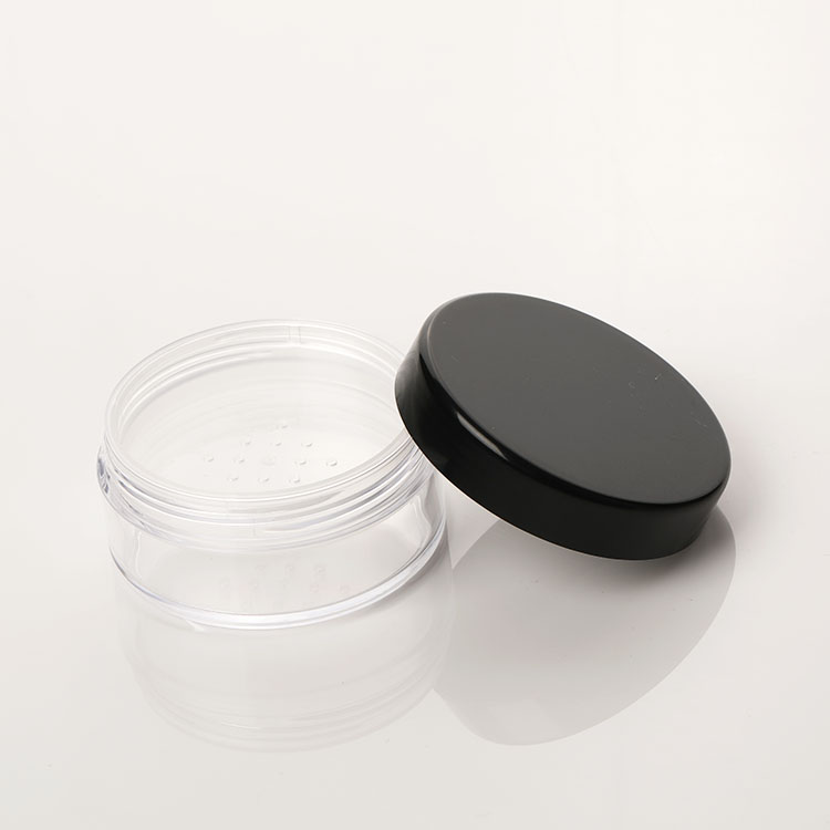 10g 20g cosmetic loose powder sifter powder jar plastic rotating sifter jar
