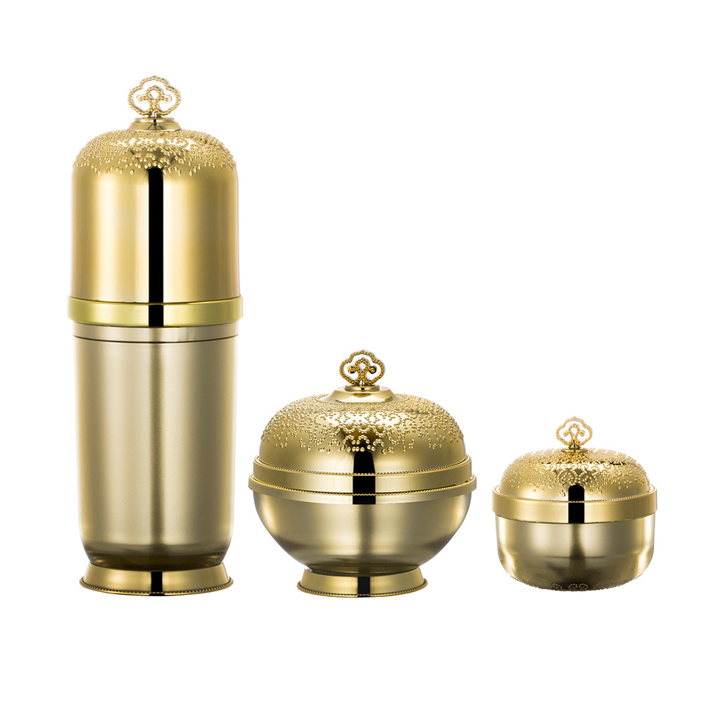 10g 20g in stock ready to ship luxury cream jar empty face eye cream jar gold jars plastic pot with gold lid