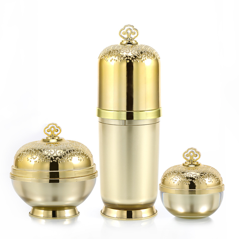 10g 20g in stock ready to ship luxury cream jar empty face eye cream jar gold jars plastic pot with gold lid