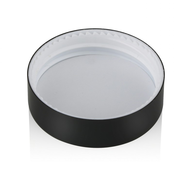 10g 30g 50g 100g black aluminum top clear frosted empty Luxury jar glass cosmetic