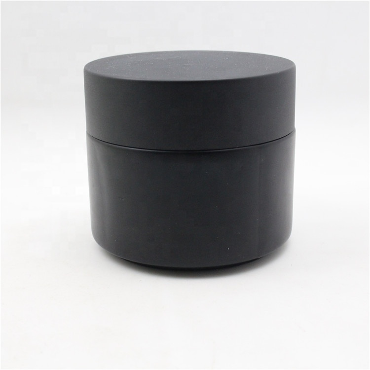 10g 30g 50g Thick Glass Cosmetic Jar with Line Sealer Threaded Cap Cosmetic Package