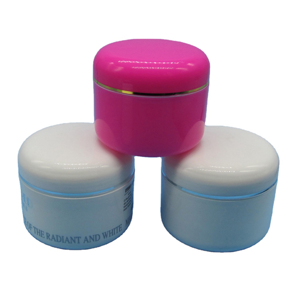 10g- 500g White Round Plastic Hair Care Production Jar Container