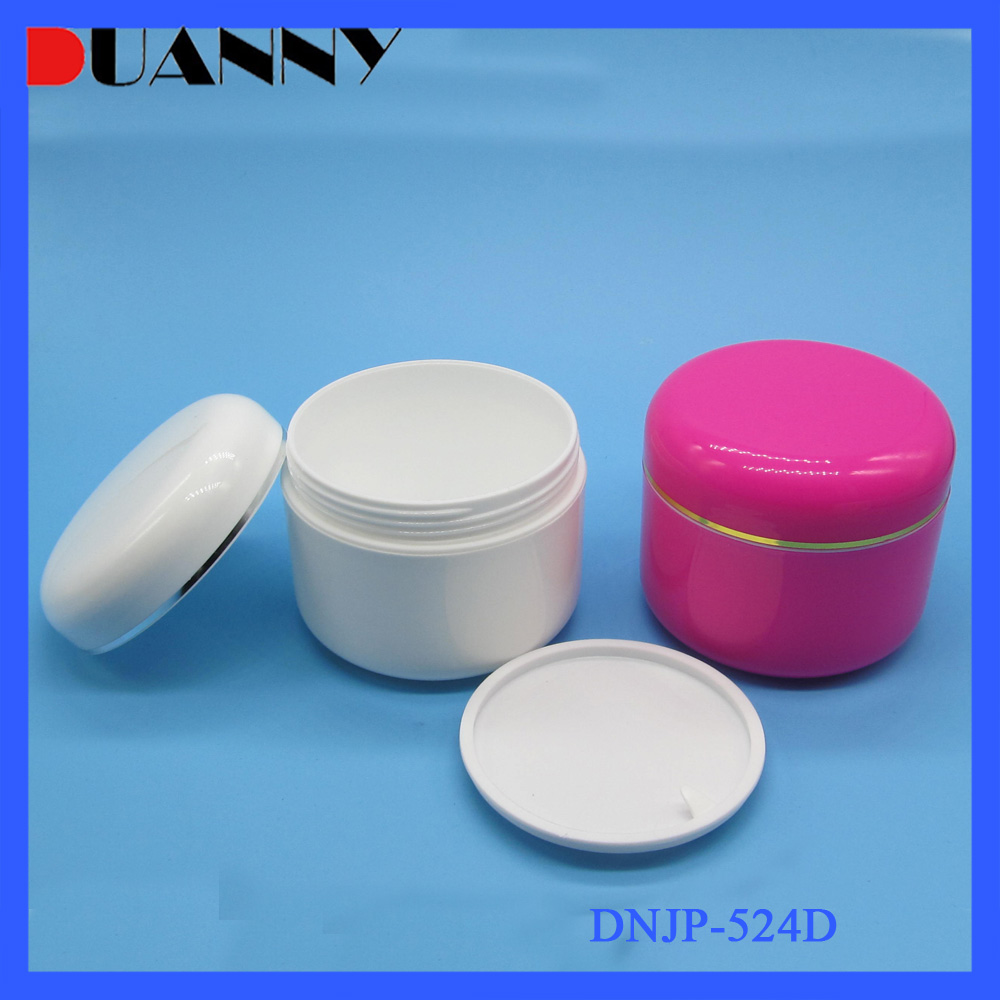 10g- 500g White Round Plastic Hair Care Production Jar Container