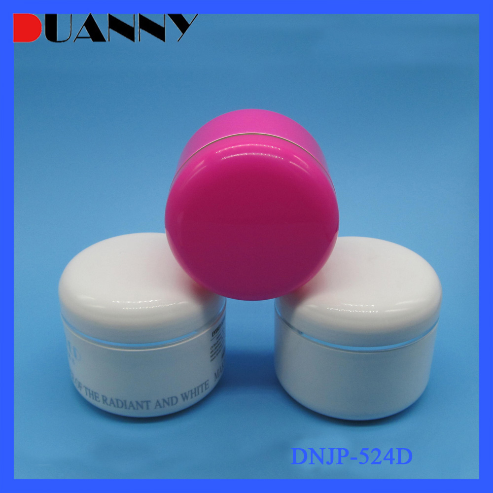 10g- 500g White Round Plastic Hair Care Production Jar Container