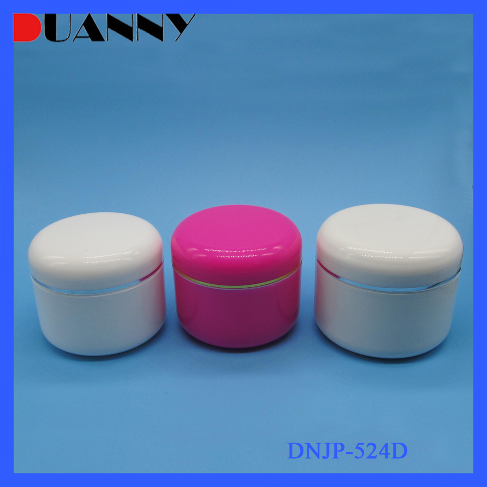 10g- 500g White Round Plastic Hair Care Production Jar Container