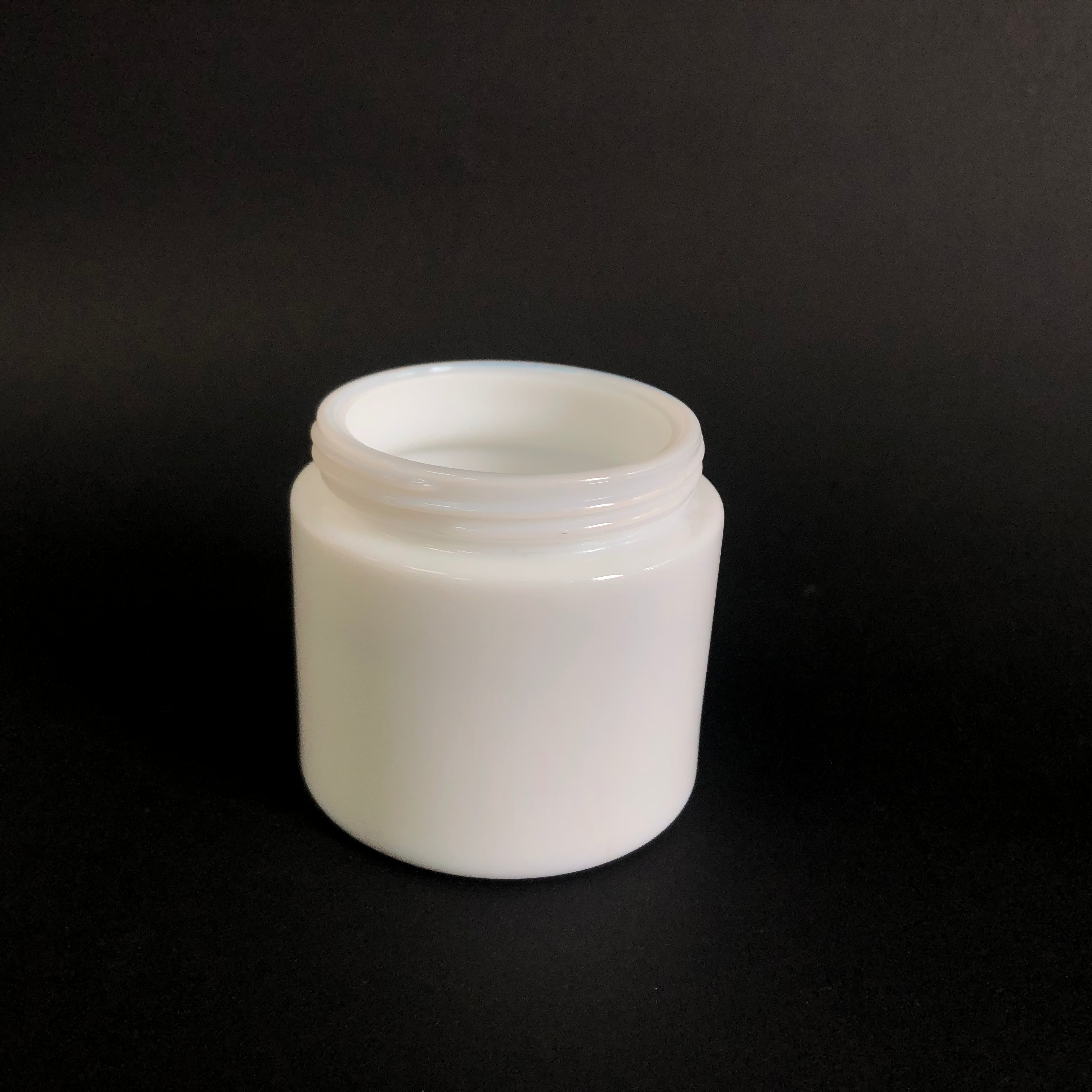 10g 50g 100g White Opal Glass Luxury Cosmetic Jar Cosmetics Containers And Packaging