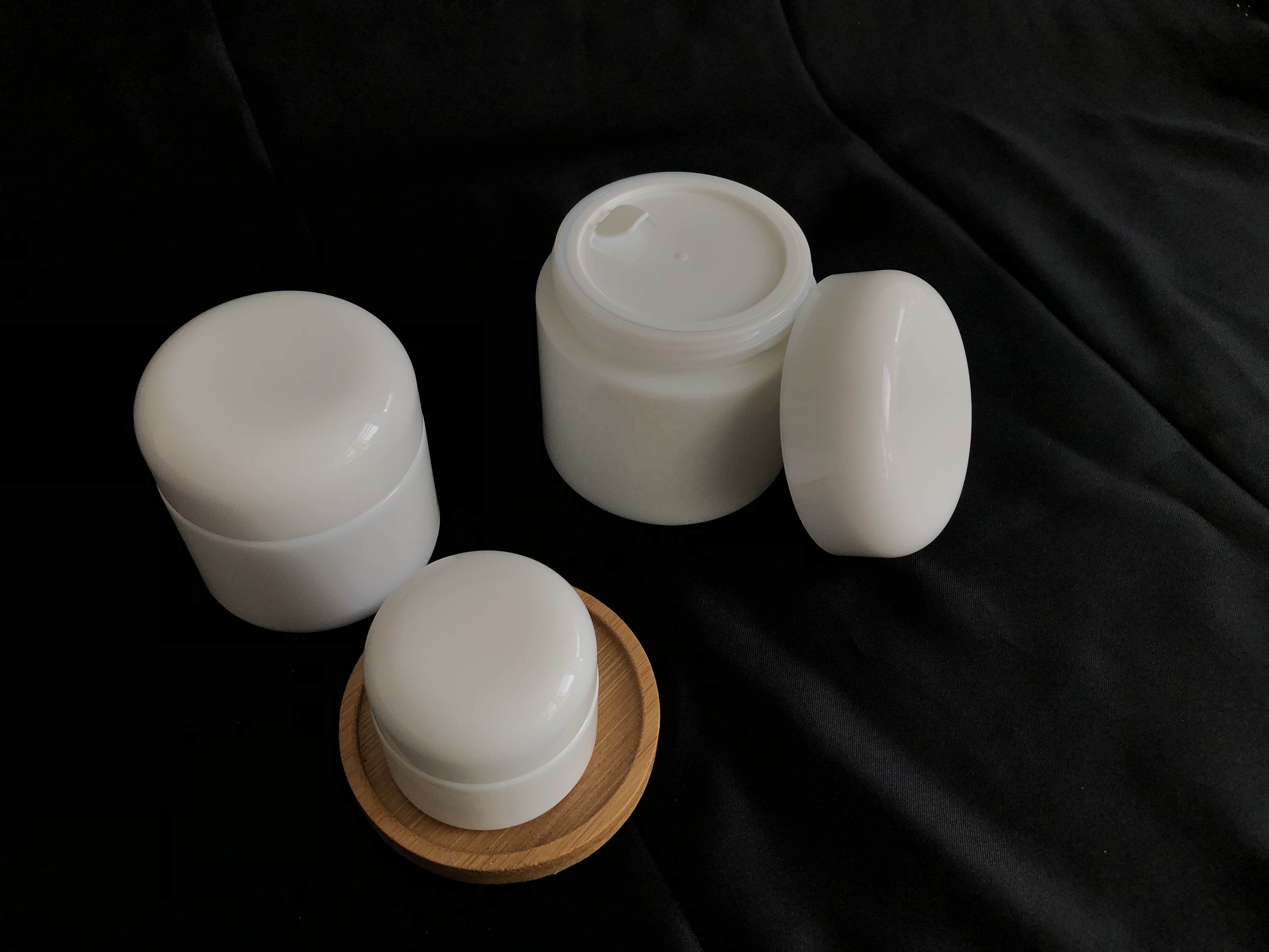 10g 50g 100g round white porcelain face cosmetic cream jar