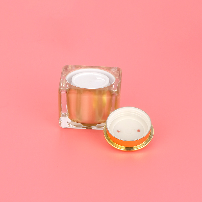 10g Acrylic Jar Customizable Empty Pot Cream Container for face cream packaging (5g inner tank alternative)