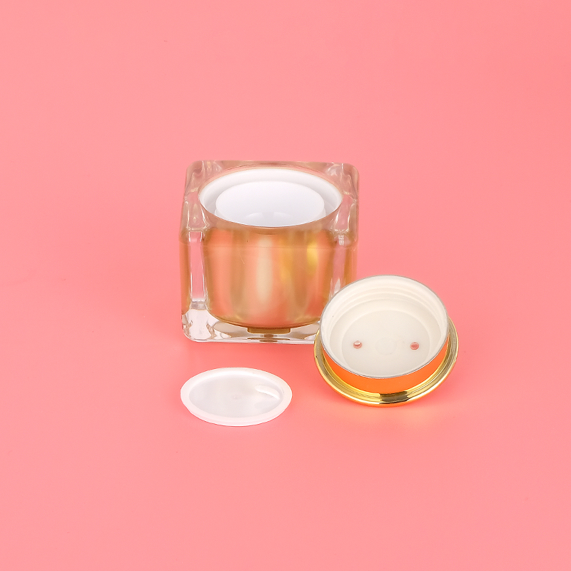 10g Acrylic Jar Customizable Empty Pot Cream Container for face cream packaging (5g inner tank alternative)