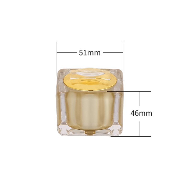 10g Acrylic Jar Customizable Empty Pot Cream Container for face cream packaging (5g inner tank alternative)