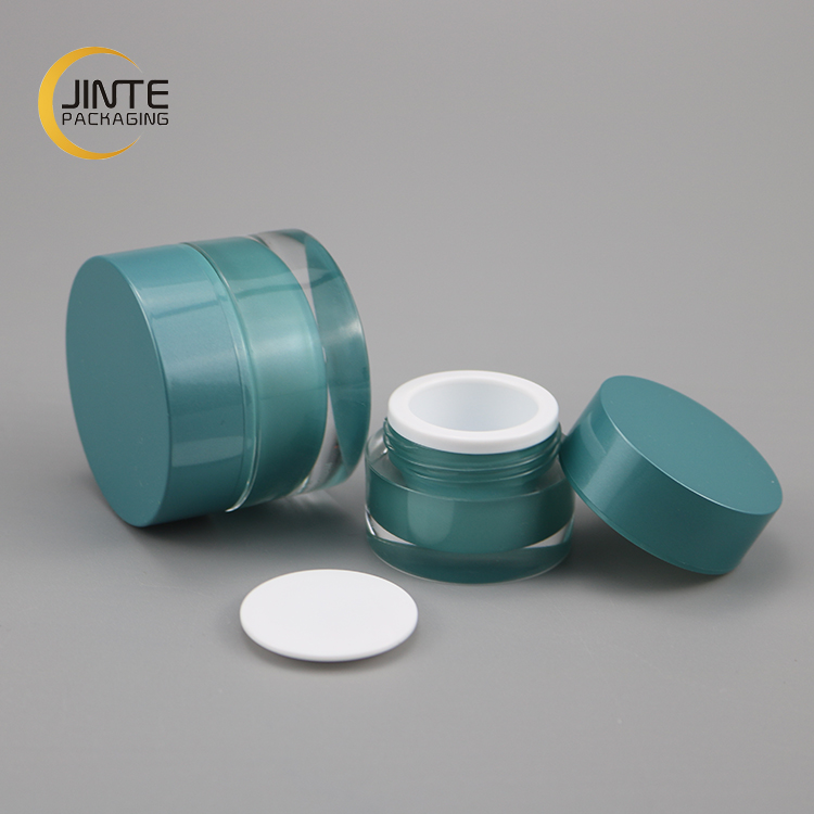 10g Blackish green Acrylic Cream Jar Cosmetic Lip Balm Packaging Pot