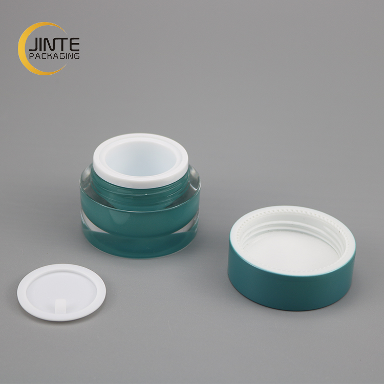 10g Blackish green Acrylic Cream Jar Cosmetic Lip Balm Packaging Pot