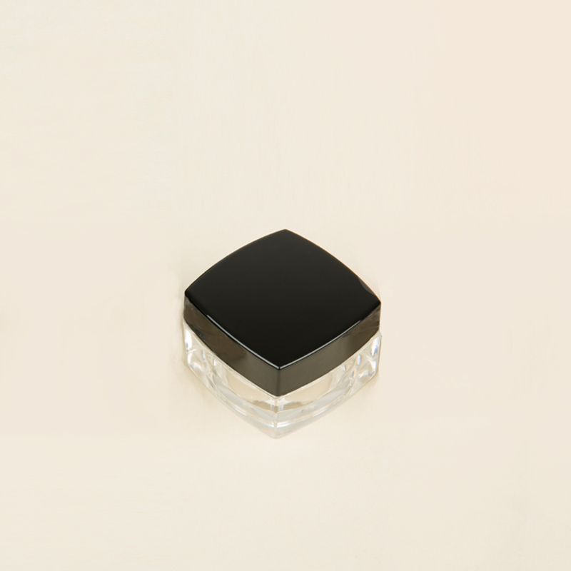 10g Cheap custom  Acrylic cream jar 10gram square plastic cream jars double wall for skincare packaging # 5g 10g available