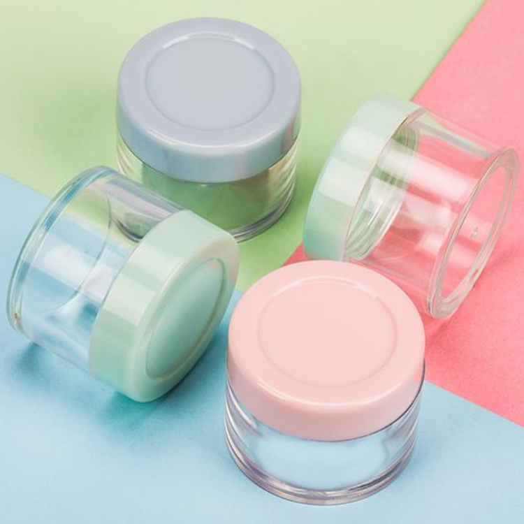 10g Customized Transparent Lip Balm Jar PS Small Plastic Jars for Scrubs Gel Glue Powder