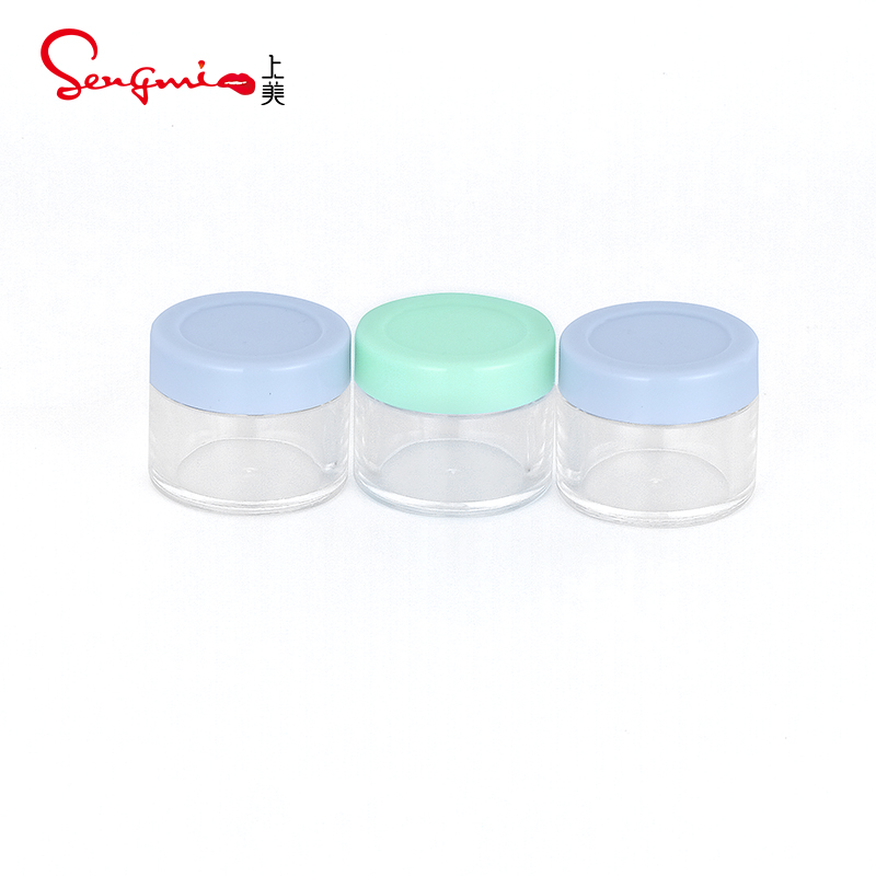 10g Customized Transparent Lip Balm Jar PS Small Plastic Jars for Scrubs Gel Glue Powder