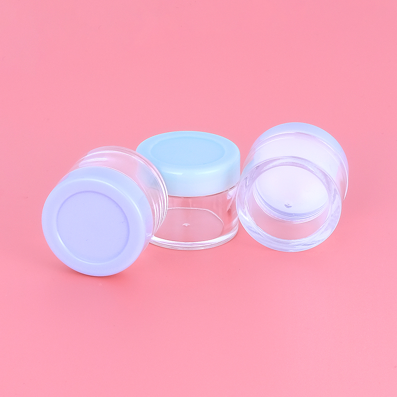 10g Customized Transparent Lip Balm Jar PS Small Plastic Jars for Scrubs Gel Glue Powder