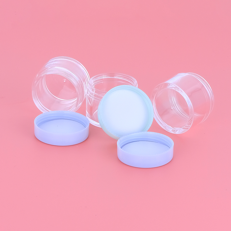 10g Customized Transparent Lip Balm Jar PS Small Plastic Jars for Scrubs Gel Glue Powder