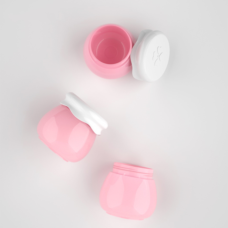 10g Cute small empty eye cream plastic jars Cosmetic container Pink/Green/Clear PP cream jars