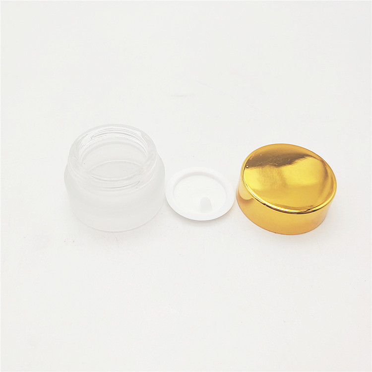 10g Glass Jars and Containers Empty Cosmetic Skincare Cream Jar with Screw Cap for Lotion