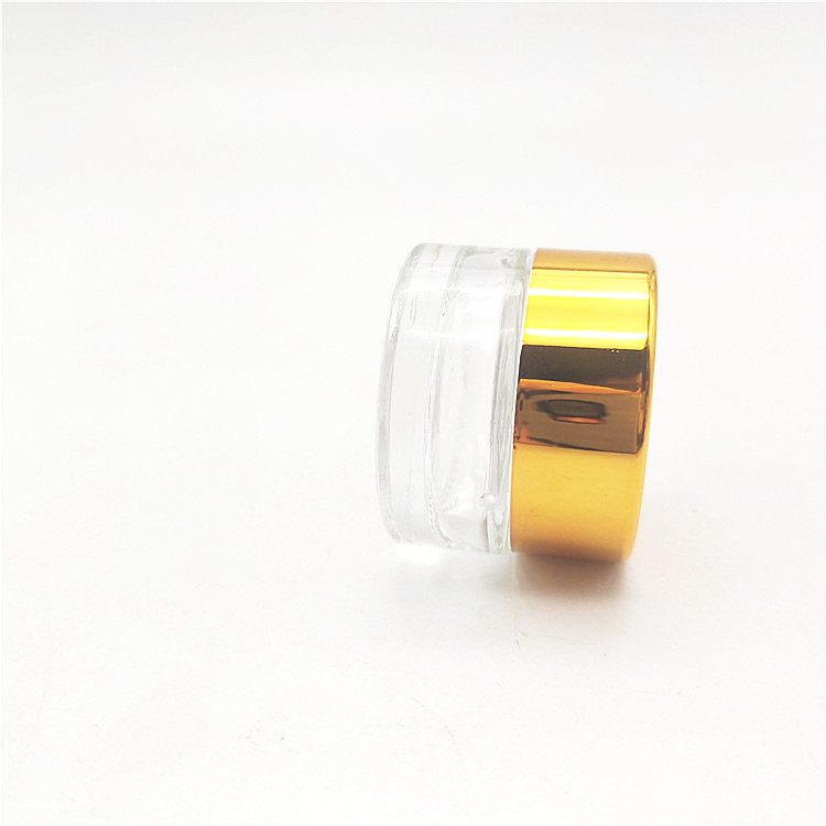10g Glass Jars and Containers Empty Cosmetic Skincare Cream Jar with Screw Cap for Lotion