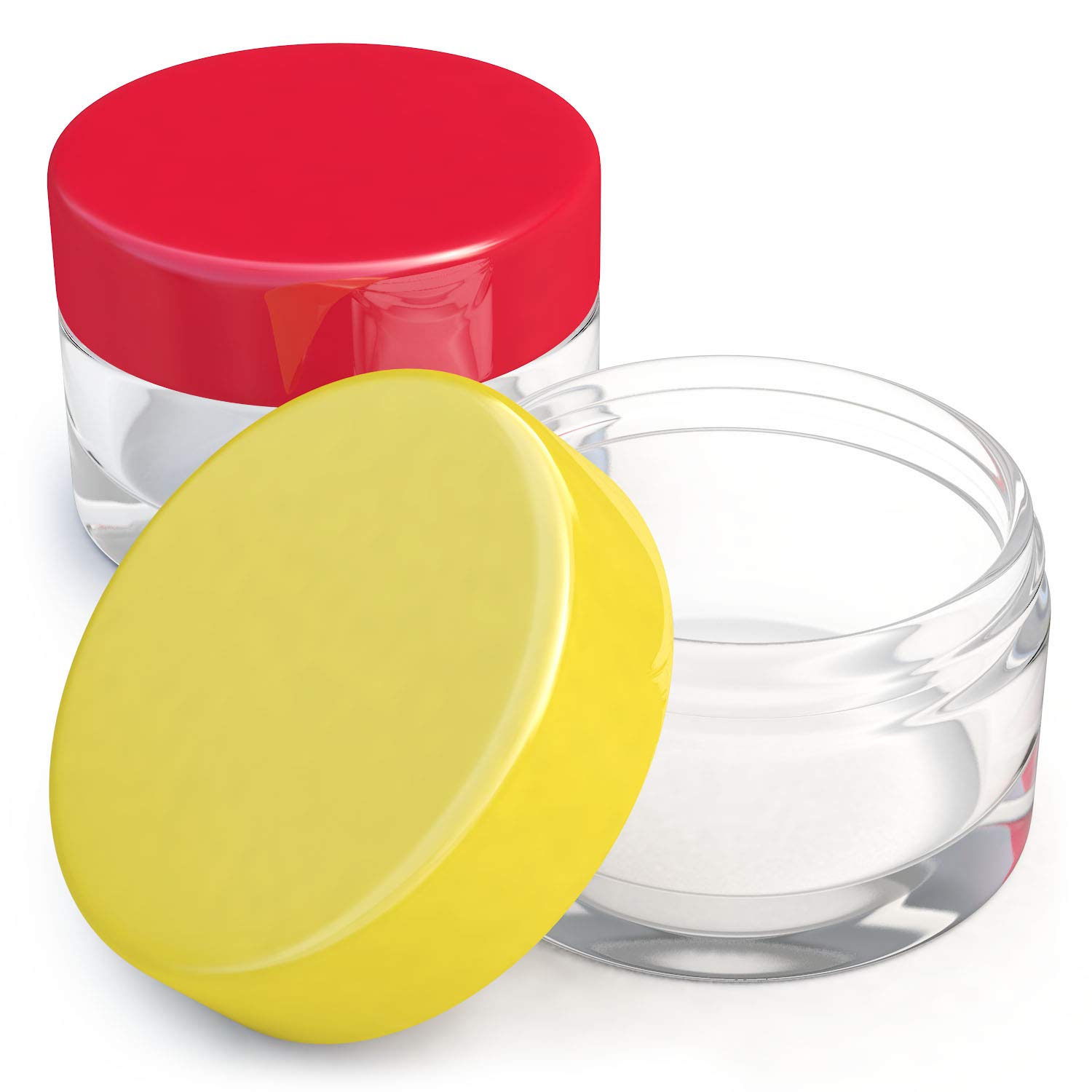 10g PET Plastic Jar Cosmetic Sample Empty Container Plastic Round Lid Small Bottle