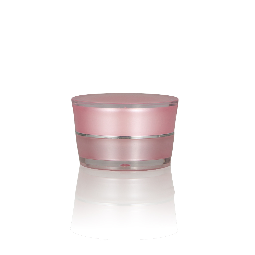 10g Pink Cone Shape Cosmetic Cream Jar Round Plastic Packaging Bottle
