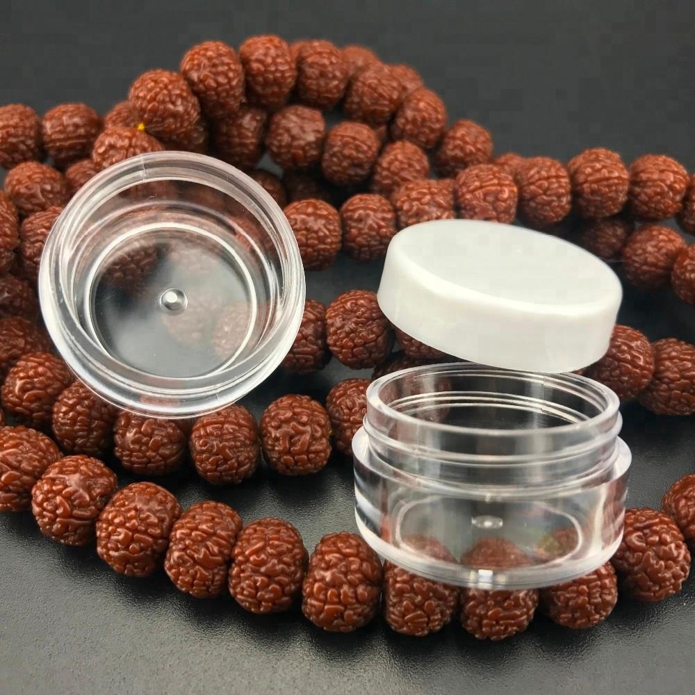 10g Plastic Clear Jars with Lids, Empty Plastic Sample Container