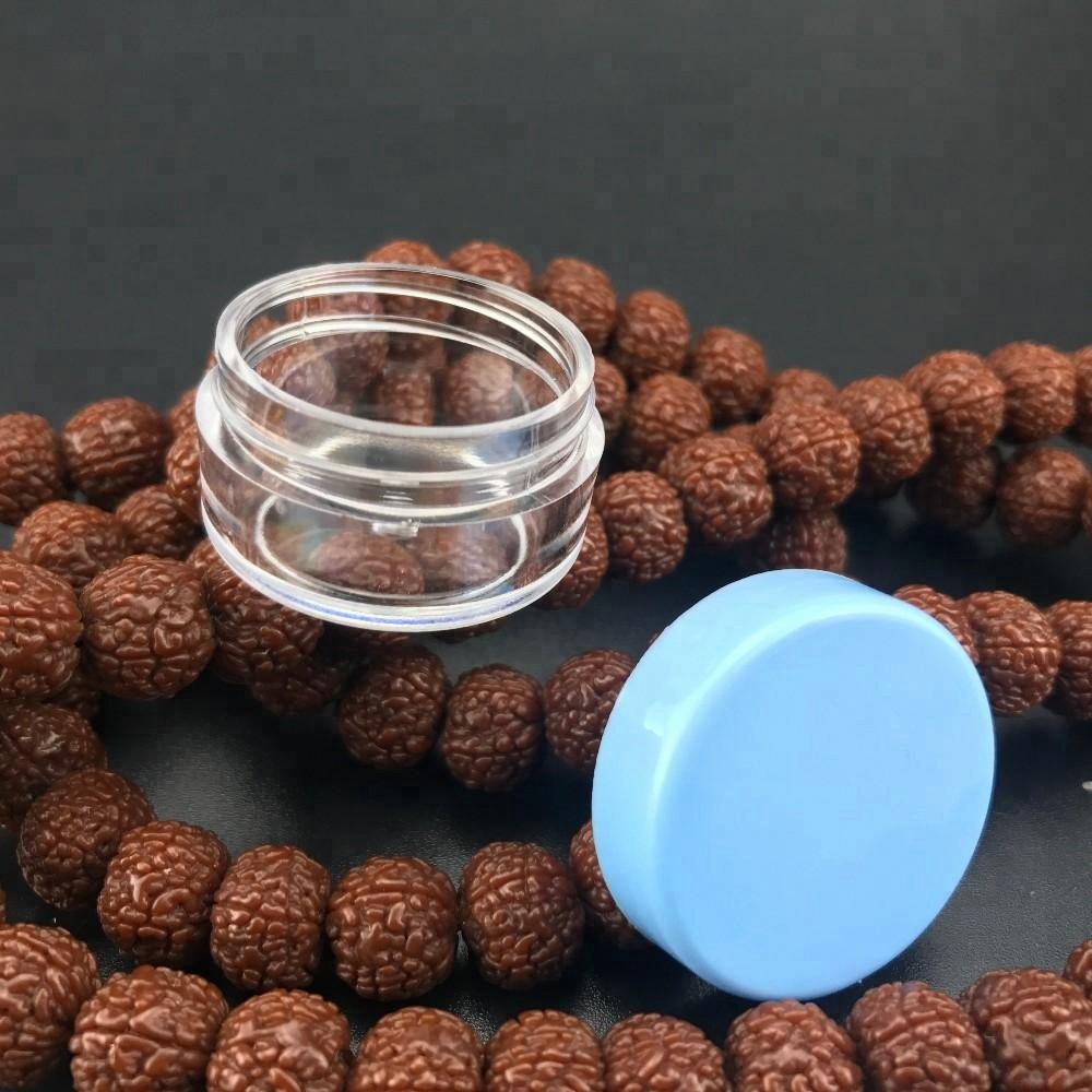 10g Plastic Clear Jars with Lids, Empty Plastic Sample Container