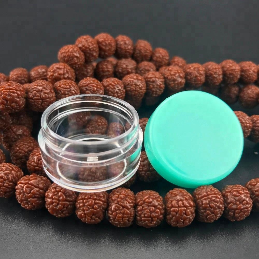 10g Plastic Clear Jars with Lids, Empty Plastic Sample Container