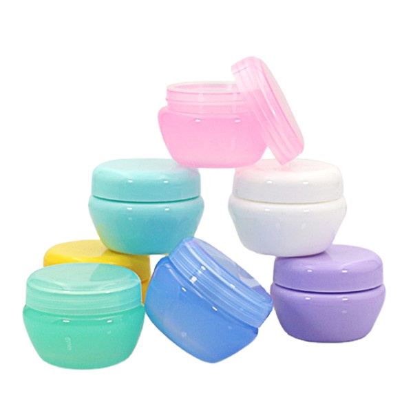 10g Plastic PP jar container with plastic lid cap,facial cream jar, Mushroom sample bottle